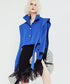 Draped Cutout Shoulder Jacket